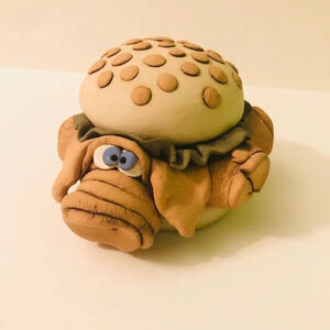 Vintage Grant Clay Pig Art Pottery Canada Figurine  Burger